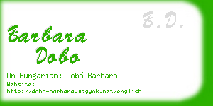 barbara dobo business card